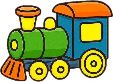 Игрушка поезд - бесплатное изучение английского языка для детей